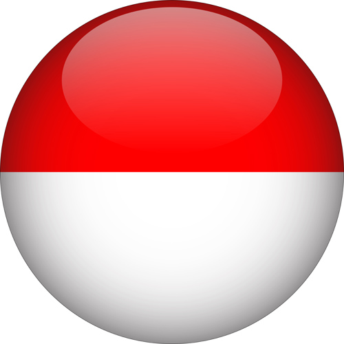 Indonesia 3D Rounded